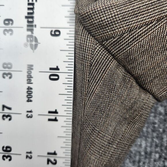 NWT LAFAYETTE 148 Brown 100% Wool Wide Leg Cropped Culottes Pants SIZE 4 - Picture 10 of 16